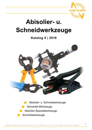 Katalog 9 Abisolier und Schneidwerkzeuge