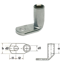 Rohr-winkelkabelschuh 90grad für mehrdrähtige Leiter bild