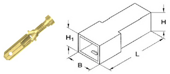 mehrfachgehause flachstecker bild