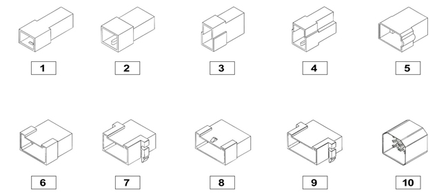 mehrfachgehause flachstecker tabelle